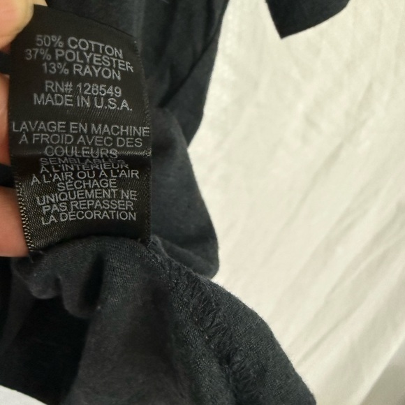 Aviator Nation L Heart Embroidered T-Shirts Set of 2 cotton Cropped Boxy raw hem - Picture 12 of 16